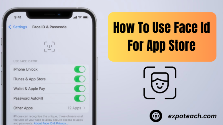 How To Use Face Id For App Store