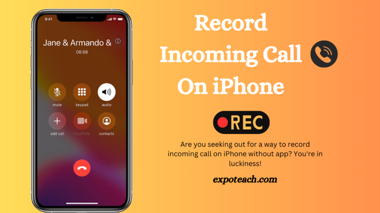 Record Incoming Call On iPhone Without App